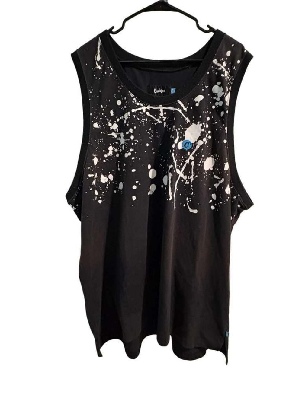 Cookies Trinidad Paint Splatter Black Tank Top Size 4XL